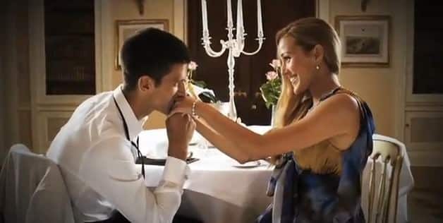 Jelena Ristic & Novak Djokovic together - romantic Dinner