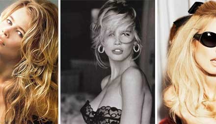 Claudia Schiffer – Models the Guess, 60’s Flare