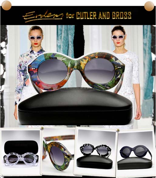Cutler & Gross X Erdem  styles sunglasses advertising Campaign