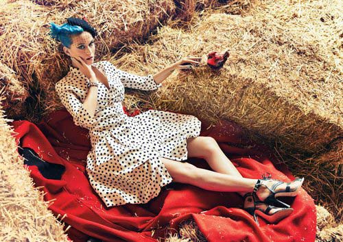 Polka dot dresses - Katy Perry May 2012
