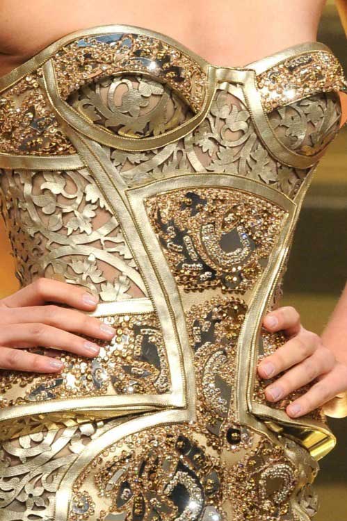golden armor,corsets 2012