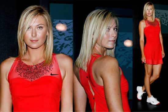 Maria Sharapova nike red tennis Maria Sharapova nike red tennis