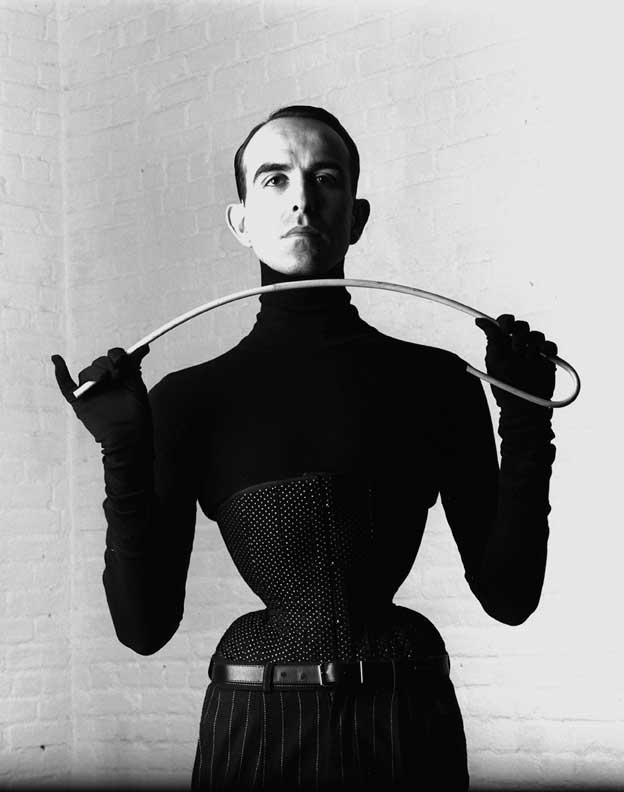  Mr Pearl a man wearing corsets waist size