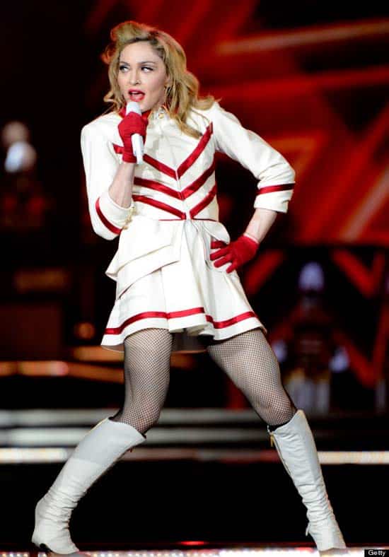 Madonna fashion icon cheer leader,2012 summer tour