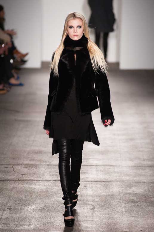 Sunhee-Fall-2012,black leather jacket 2012