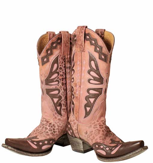 Pink Butterfly,R.Soles,cowboy boots