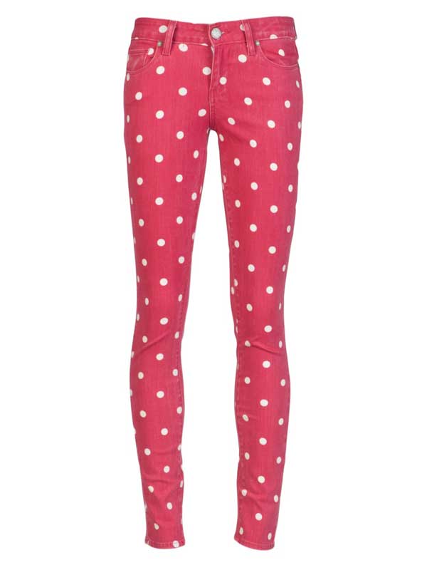 paige polka dot jeans at farfetch