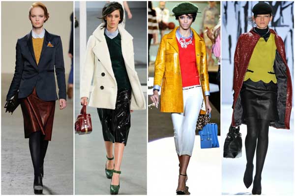 Leather jackets and dresses