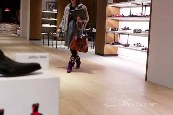 Gracie Opulanza - Wearing Alexander McQueen leather and wool dress Gracie Opulanza - Wearing Alexander McQueen leather and wool dress