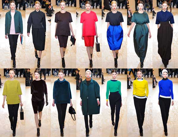 1960s fashion trend Jil Sander Fall Winter 2012