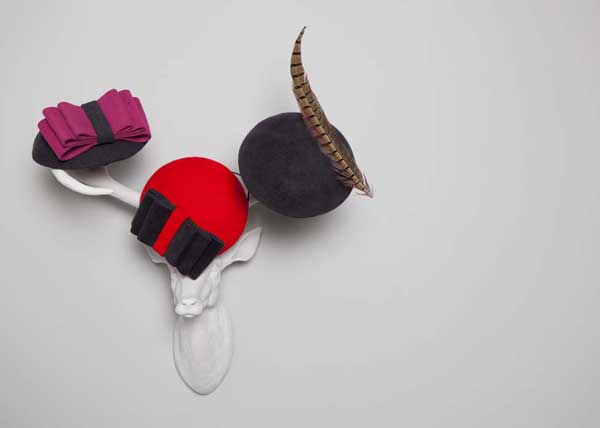 Robyn Coles Millinery Winter Berets 2 bow ties Robyn Coles Millinery Winter Berets 2 bow ties