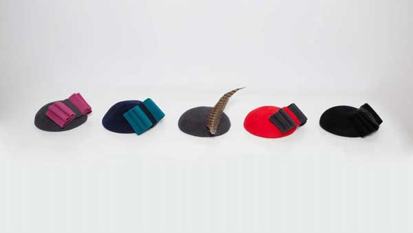 Robyn Coles Millinery Winter Berets 2 bow ties Robyn Coles Millinery Winter Berets 2 bow ties