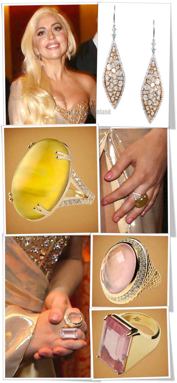 Lady gaga wearing Misahara