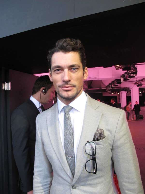 David Gandy with Sarah Ann,London Collection men