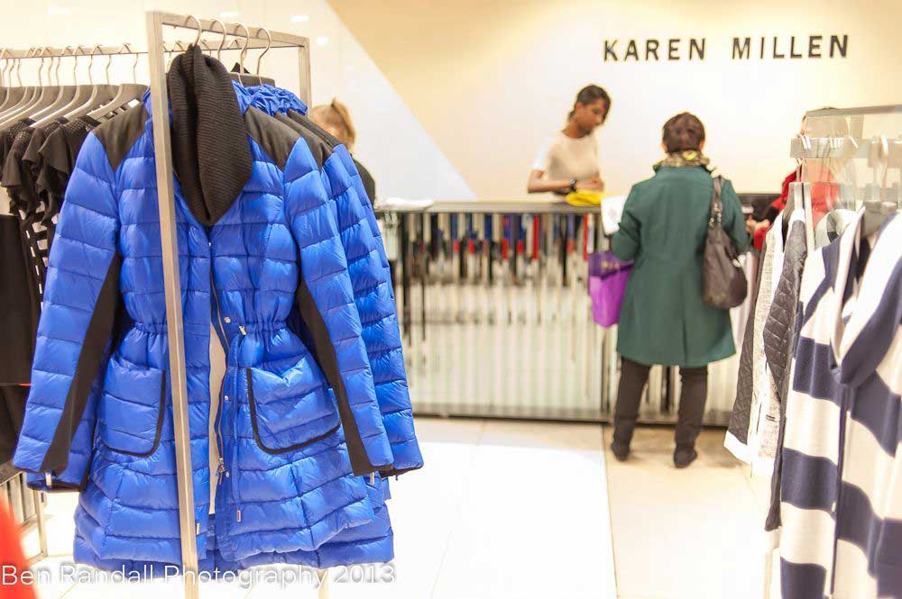 Karen Millen Autumn winter 2013 - Coat blue nylon