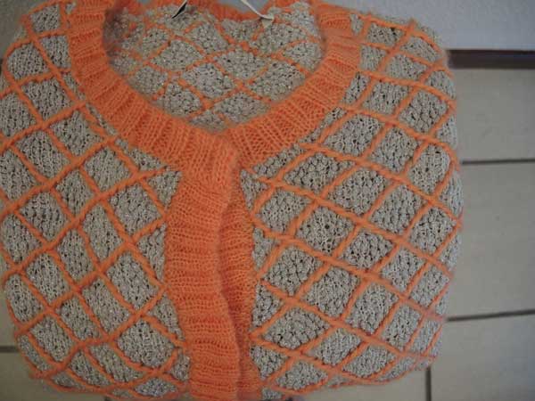 Bimba and Lola  orange and silver cardigans  2013