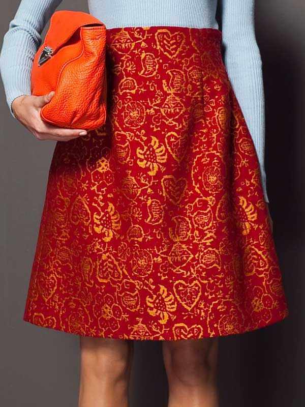 Bimba and Lola red Asian skirt 2013