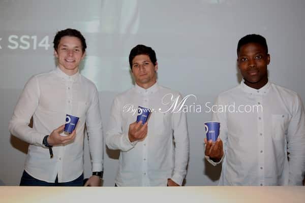 Lavazza coffee - men drinkng in london Lavazza coffee - men drinkng in london