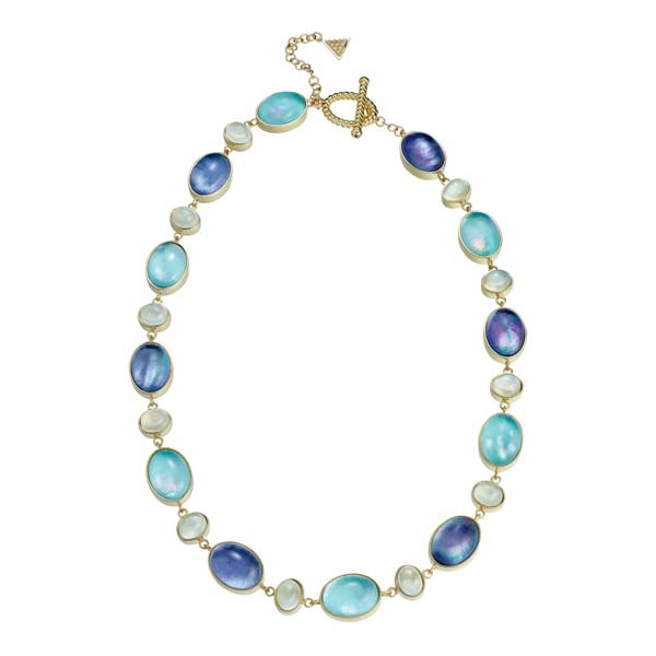 AC NEBO TURQUOISE LAPIS CRYSTALS WHITE MOONSTONE YELLOW GOLD