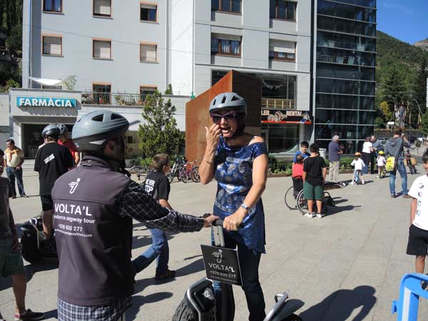 Gracie Opulanza on a sledge way