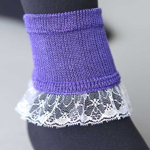 Tabio sparkly lace ankle bands