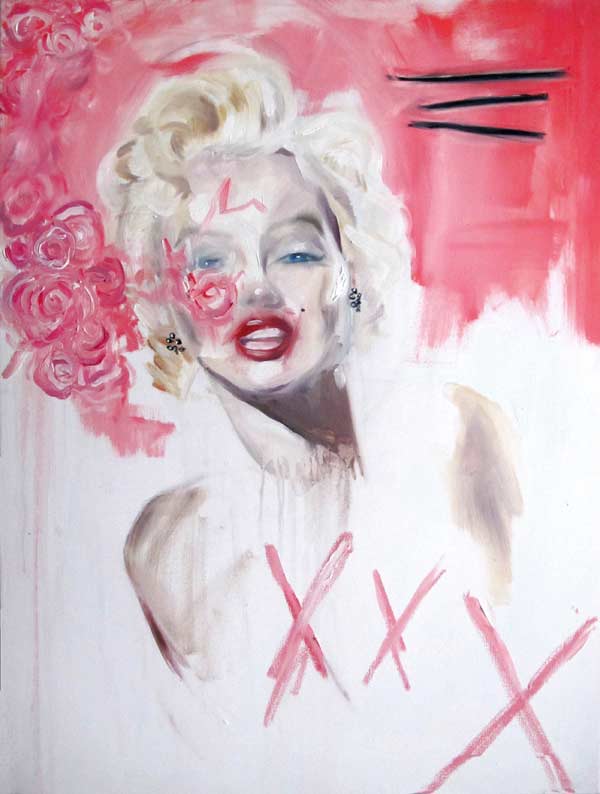 The Unit London - Art work Jonny Burt Burberry Model Marilyin Monroe