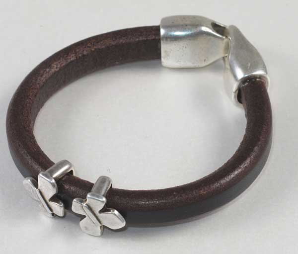 jewellery - Brown Leather bracelet 