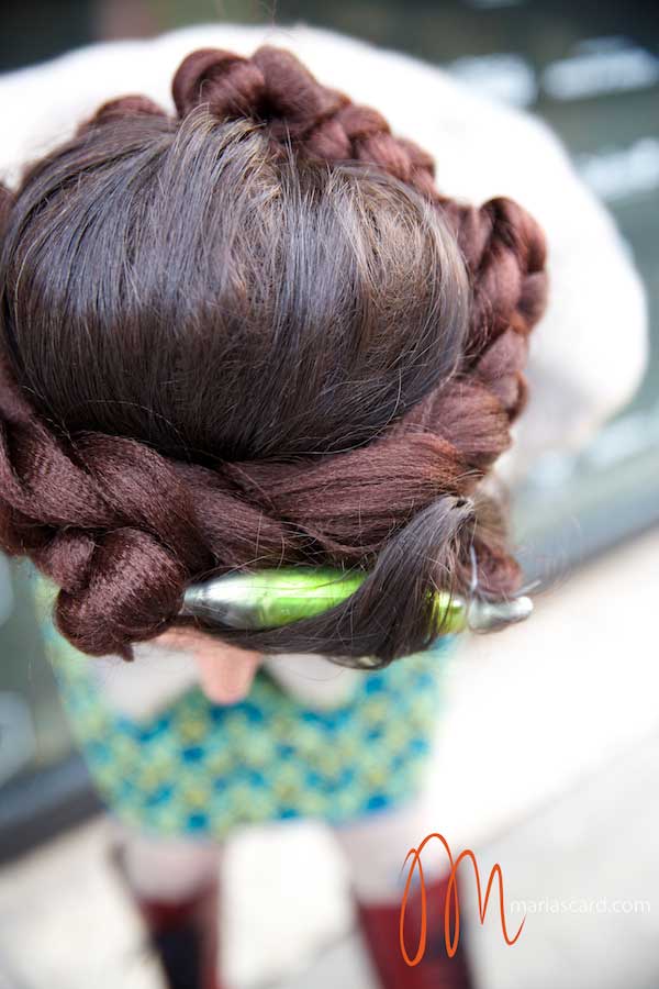 Gracie Opulanza - Wearing Bimba & Lola Dress, Dr Martins Red Boots, Vintage Mink Jakcet and Styled by Zoe Della Rocca (3)