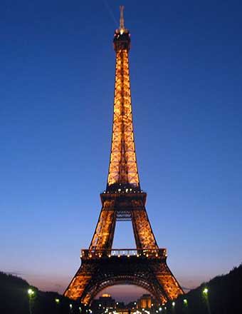 Eiffel Tower by Night Paris