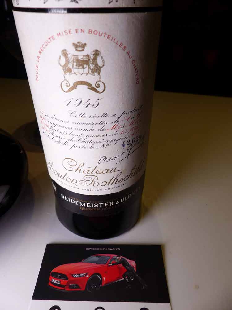 Ch&acirc;teau Mouton Rothschild Bordeaux 1945 (1)