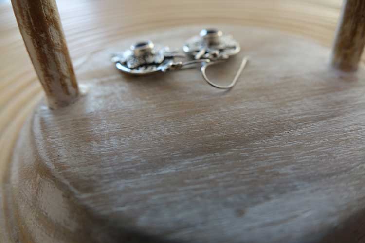 Dragonfly earings silver