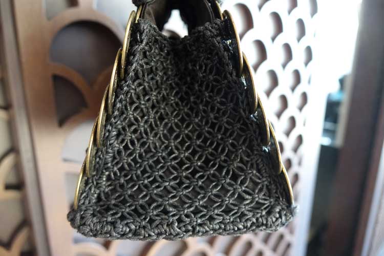 Bali coin metal bespoke fabric purse bag gracie opulanza (5)