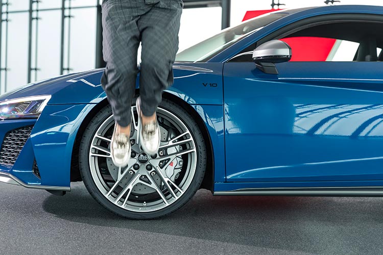 Gold Versace trainers