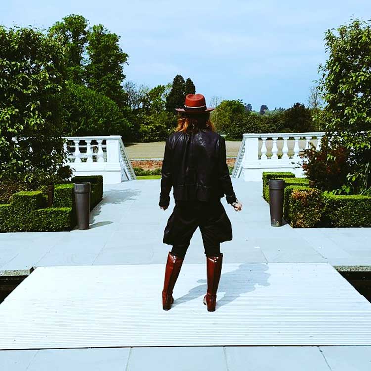 Gracie opulanza wearing stetson - audi polo