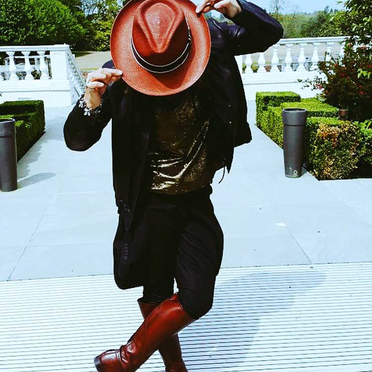 gracie opulanza wearing stetson - polo