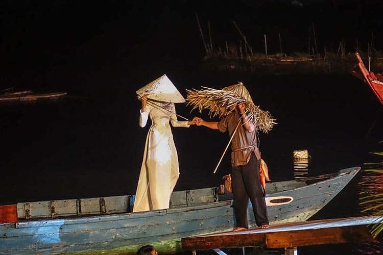 Hoi An Vietnam - Water Front Fashion Show By Night