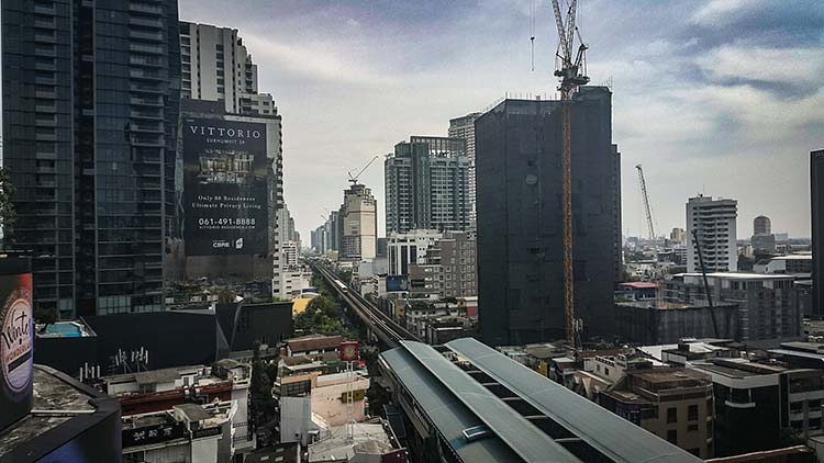 Bangkok city centre skyline