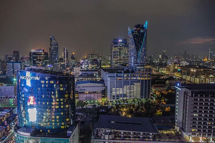 Bangkok city centre skyline