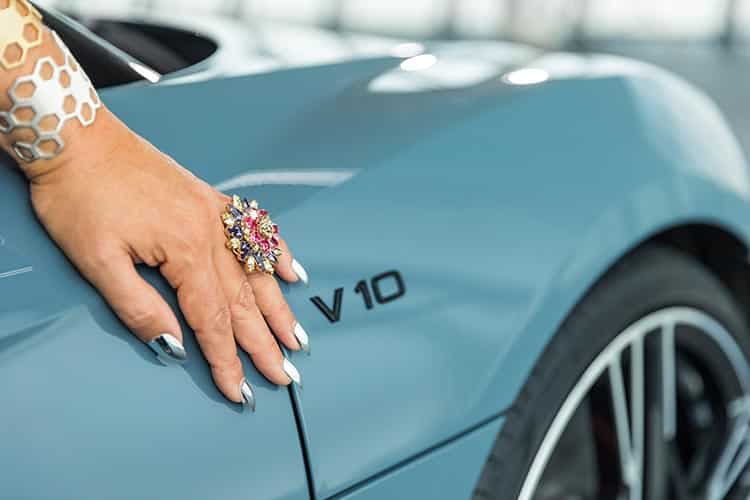 Versace ring Gracie Opulanza AudiR8 V10 Germany 2019 