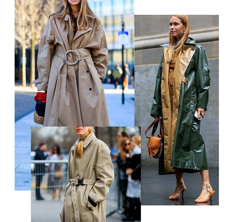 Trench coats for women Burberry Acne Studios