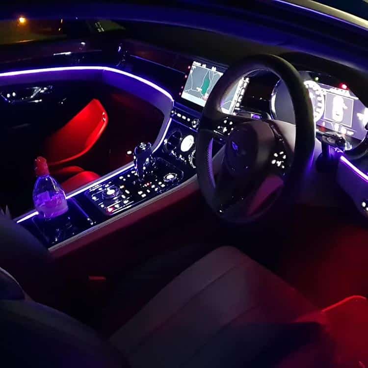 Mood lighting Bentley GT Continental 