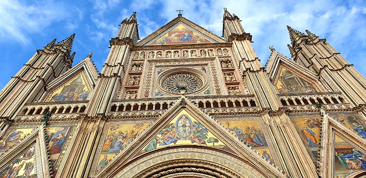 fresco-secco or secco mural painting techniques, which are applied to dried plaster Orvieto