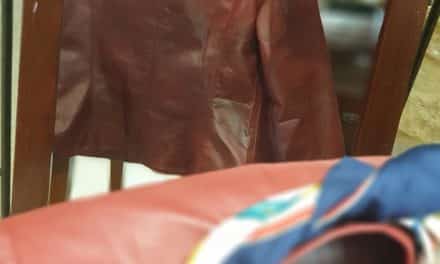 The Jacket Maker Review – Stacy Spice Red Leather Biker Jacket