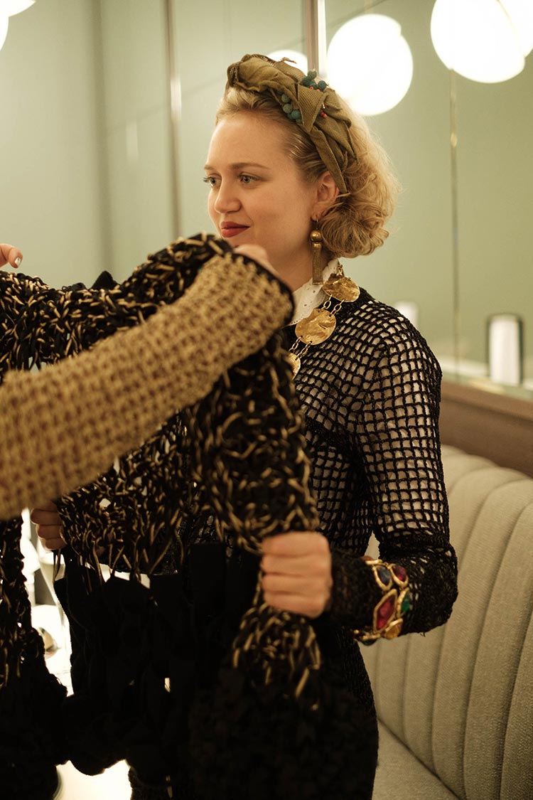 MIHAELA MARKOVIC 2019 Knitwear Black Strand Palace Hotel London United Kingdom Fashion (27)