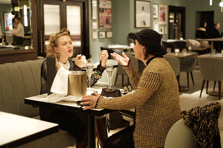 MIHAELA MARKOVIC 2019 Knitwear Black Strand Palace Hotel London United Kingdom Fashion (27)