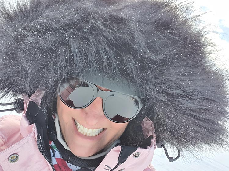 Superdry Pink snow puffer jacket