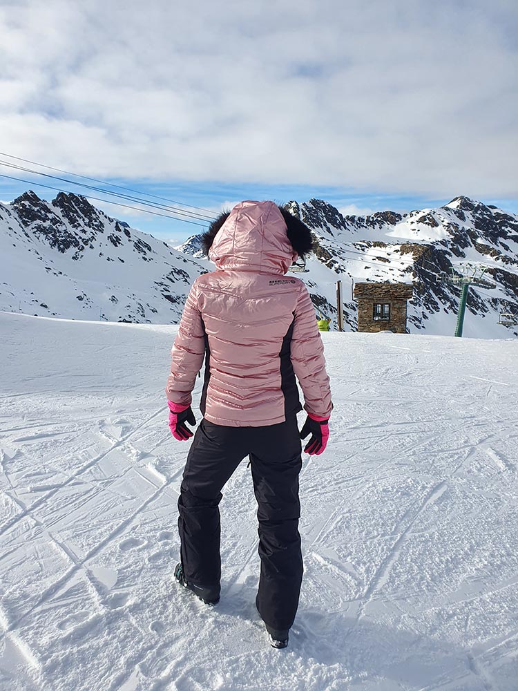 Superdry Pink snow puffer jacket