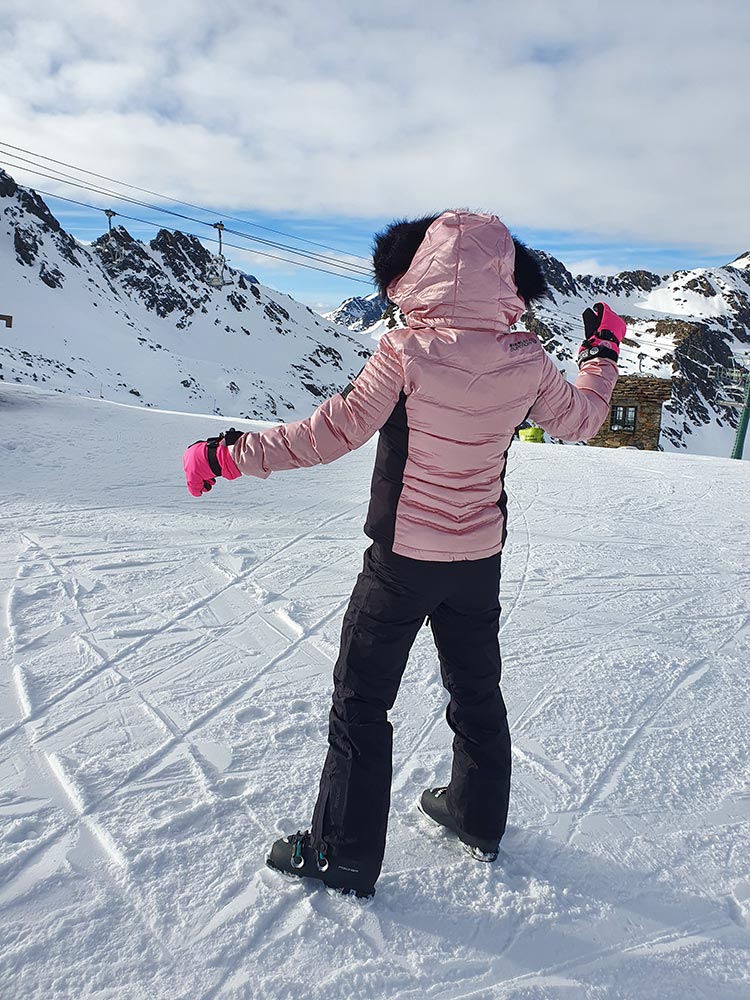 Superdry Pink snow puffer jacket