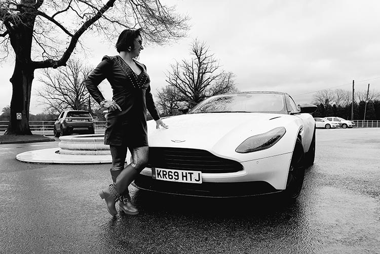 Gracie Opulanza Aston Martin DB11 2020 fashion and lifestyle review James Bond image for a woman (10)