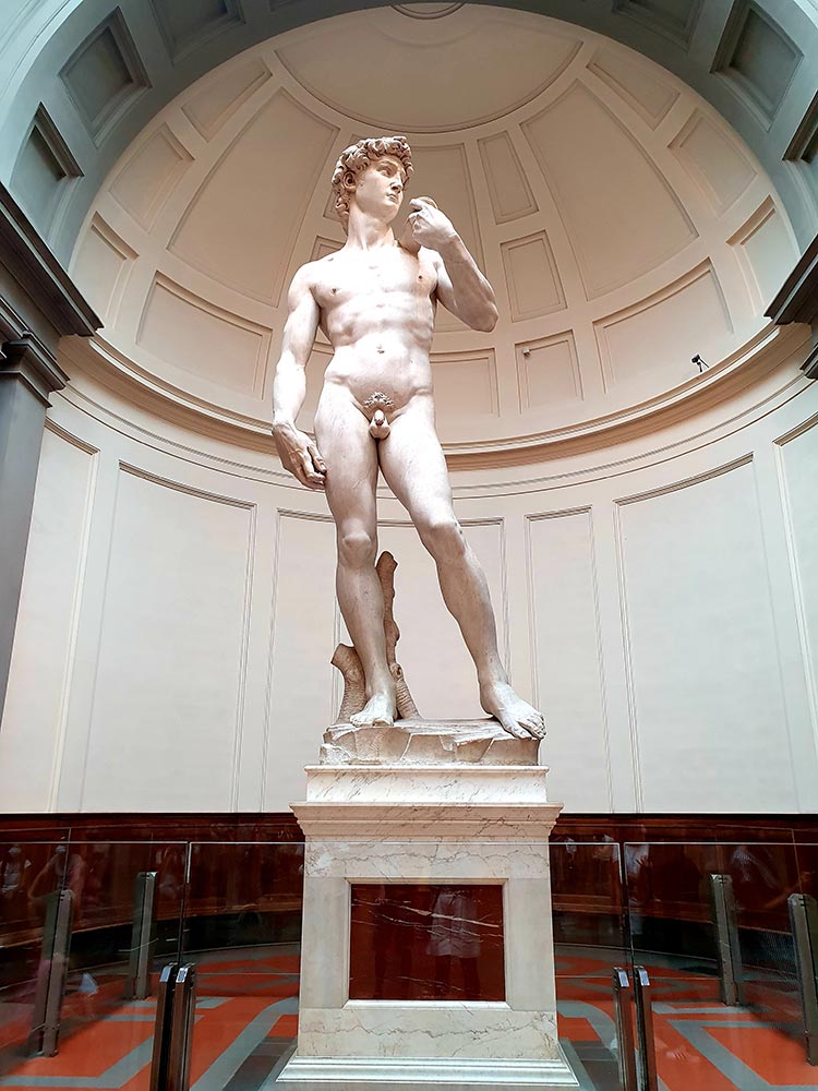 Galleria dell'Accademia di Firenze face mask florence 2020 Italy (1)